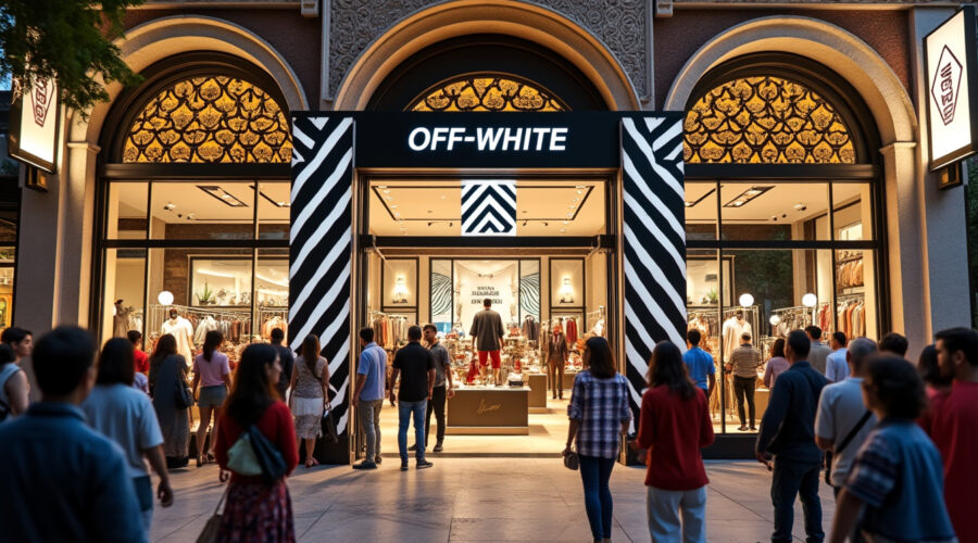découvrez comment off-white, la célèbre maison de mode urbaine, s'implante en inde en collaborant avec brand concepts pour proposer ses collections issues de la street culture à un nouveau public.