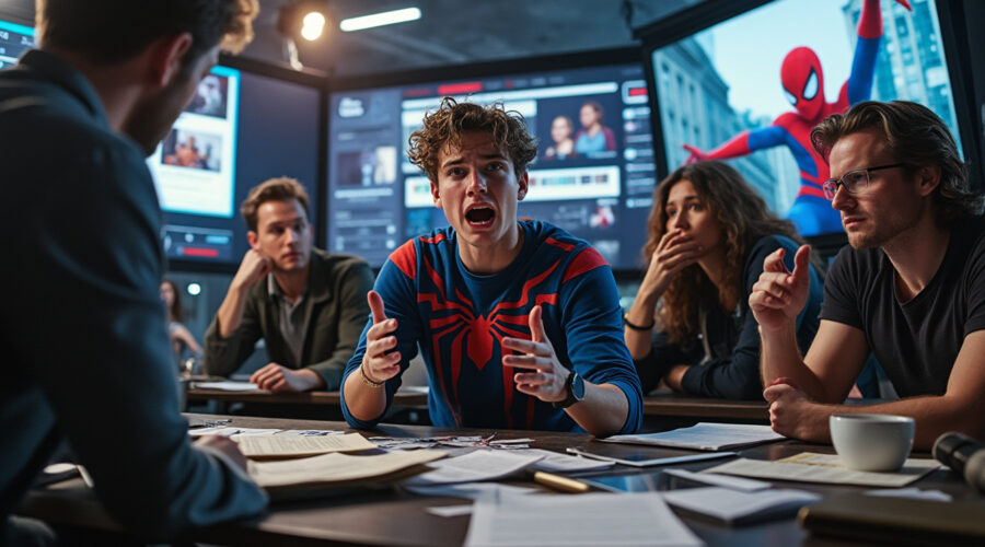 tom holland partage comment il a mis les nerfs des producteurs de spider-man: brand new à rude épreuve, tout en prenant en compte les attentes et réactions des fans sur internet. découvrez les coulisses de cette production sous haute tension !