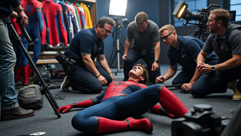 tom holland a été victime d'une grave chute sur le tournage de spider-man : brand new day. l'acteur a été hospitalisé en urgence. découvrez les détails sur son état de santé et l'incident survenu sur le plateau.