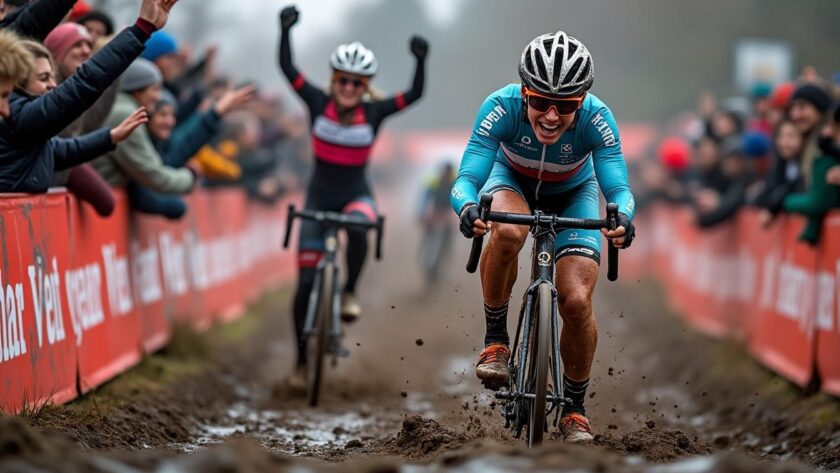 revivez les moments forts de la coupe du monde de cyclo-cross à namur avec la victoire spectaculaire de lucinda brand et le nouveau podium d'amandine fouquenet.