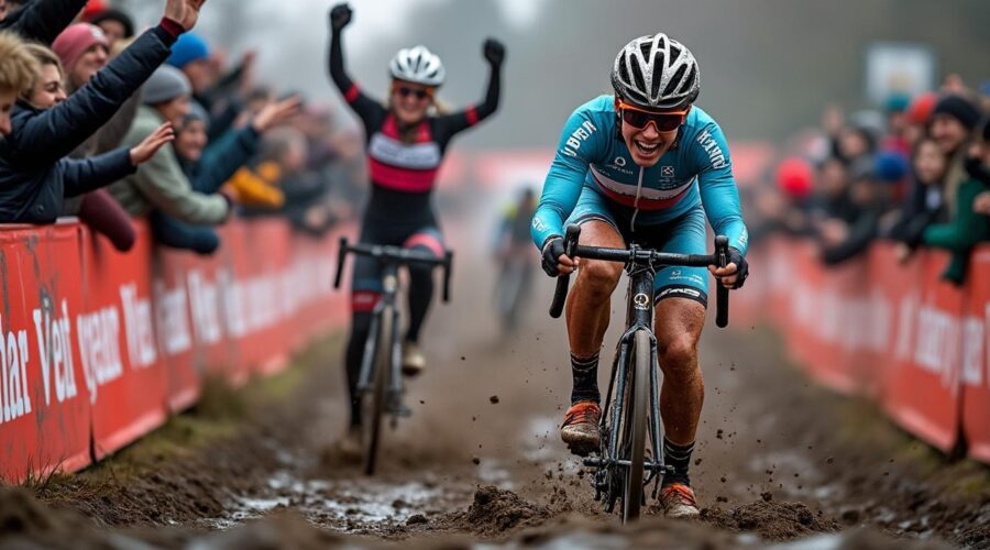 revivez les moments forts de la coupe du monde de cyclo-cross à namur avec la victoire spectaculaire de lucinda brand et le nouveau podium d'amandine fouquenet.