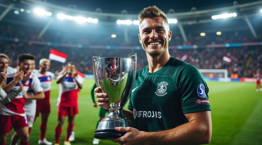 découvrez comment jule brand et l'ol lyonnais ont été honorés pour une première récompense marquante dans le monde du football.