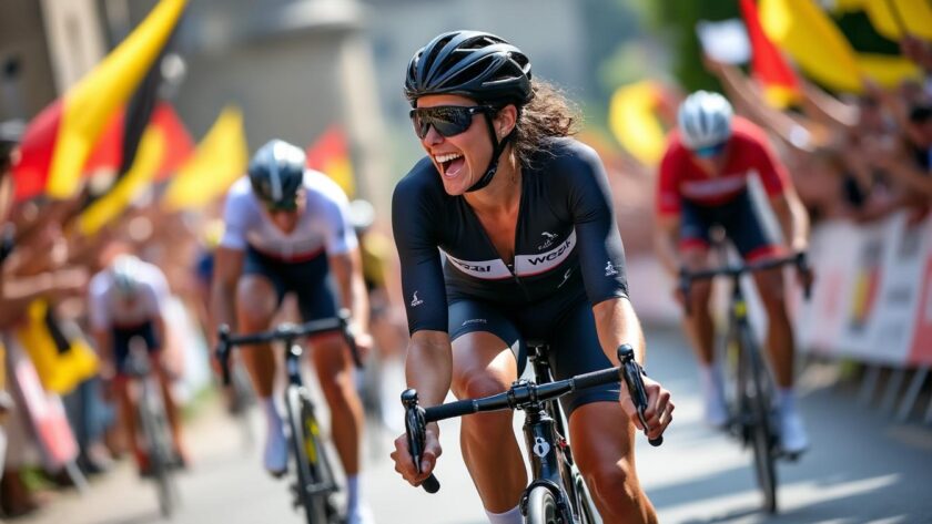 lucinda brand réalise une performance remarquable en remportant une nouvelle victoire à gavere, confirmant sa domination dans la compétition cycliste.