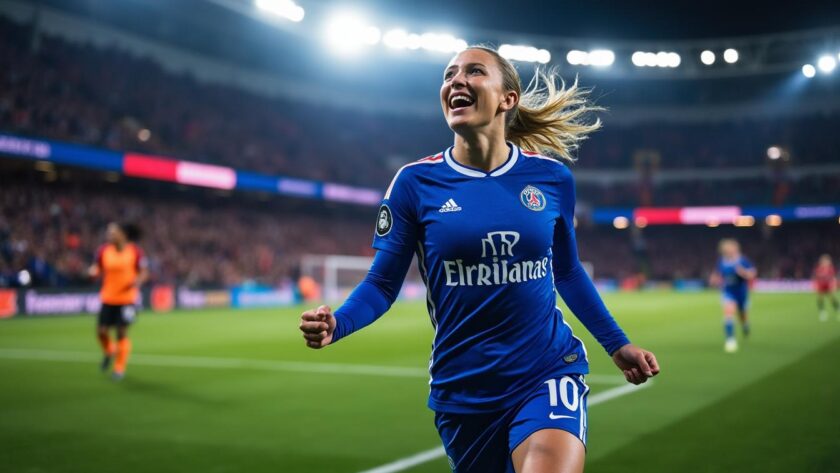 découvrez pourquoi jule brand de l'ol lyonnais a été élue meilleure joueuse du mois de novembre en première ligue, grâce à ses performances exceptionnelles.