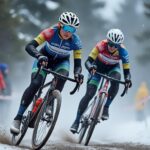 revivez la victoire spectaculaire d'alvarado face à lucinda brand lors de la coupe du monde de zonhoven, une course intense marquée par une neige battante.
