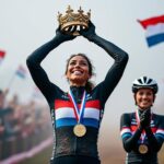 ceylin alvarado sacrée reine du cyclo-cross aux pays-bas en 2026, tandis que lucinda brand se classe troisième sur le podium. revivez les moments forts de cette compétition exceptionnelle !