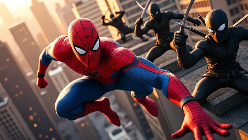 explorez les affiches inédites de spider-man brand new day, mettant en scène l'affrontement épique entre spidey et les ninjas. plongez dans l'action et l'univers captivant de cette nouvelle aventure.
