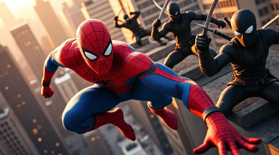 explorez les affiches inédites de spider-man brand new day, mettant en scène l'affrontement épique entre spidey et les ninjas. plongez dans l'action et l'univers captivant de cette nouvelle aventure.