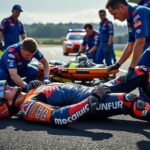 motogp : marc marquez subit deux opérations après une spectaculaire chute lors du sprint du grand prix, impactant sa saison et sa récupération.