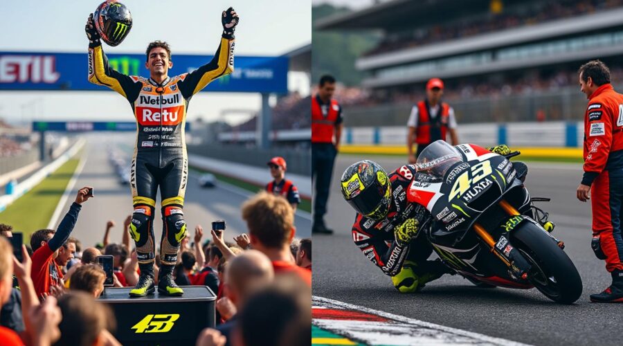 revivez les émotions intenses du motogp au mans où zarco a connu une journée spectaculaire, passant de l'euphorie à un drame en moins de 24 heures.