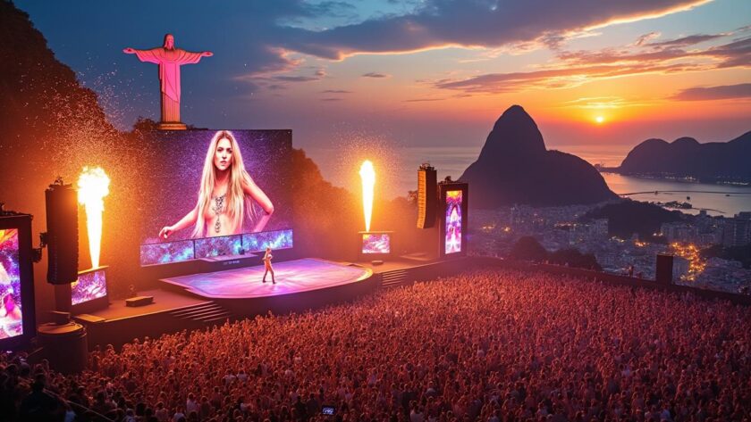 découvrez le concert spectaculaire de shakira à rio de janeiro, où elle a captivé 2 millions de fans avec une performance féérique et inoubliable.