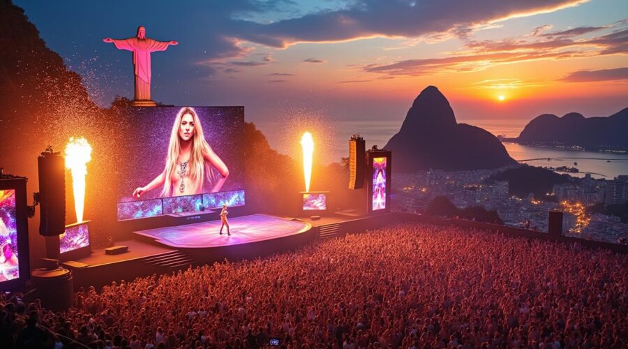 découvrez le concert spectaculaire de shakira à rio de janeiro, où elle a captivé 2 millions de fans avec une performance féérique et inoubliable.