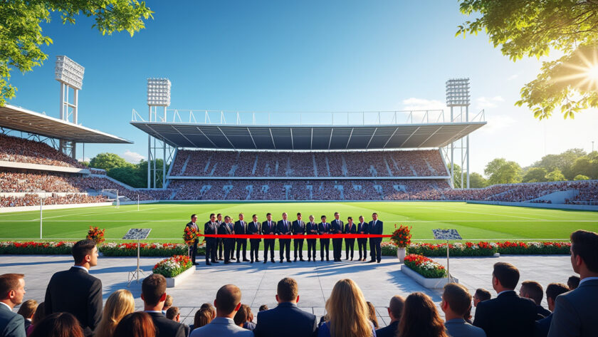 découvrez l'inauguration officielle du stade pierre-chamarande, un nouvel écrin sportif moderne et innovant qui dynamise la région et offre des infrastructures de qualité pour tous les passionnés de sport.