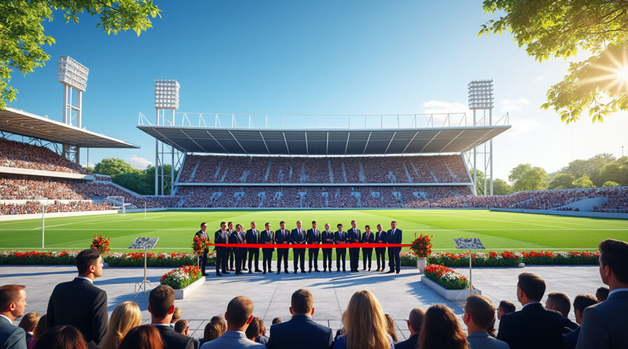 découvrez l'inauguration officielle du stade pierre-chamarande, un nouvel écrin sportif moderne et innovant qui dynamise la région et offre des infrastructures de qualité pour tous les passionnés de sport.