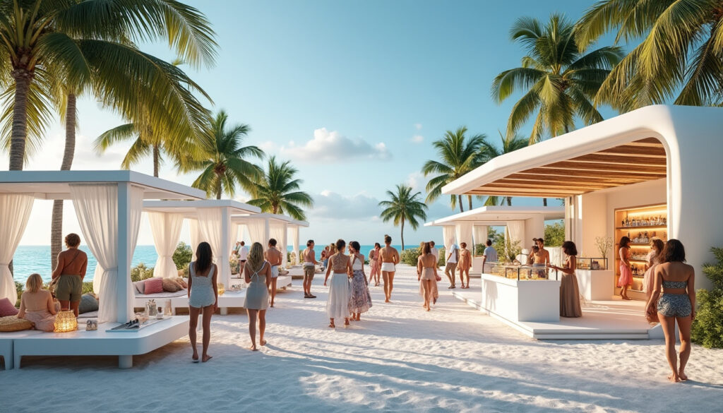 découvrez les pop-up exclusifs des créateurs les plus chics dans les beach clubs d'europe cet été et vivez une expérience shopping unique au bord de la mer.