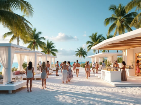 découvrez les pop-up exclusifs des créateurs les plus chics dans les beach clubs d'europe cet été et vivez une expérience shopping unique au bord de la mer.