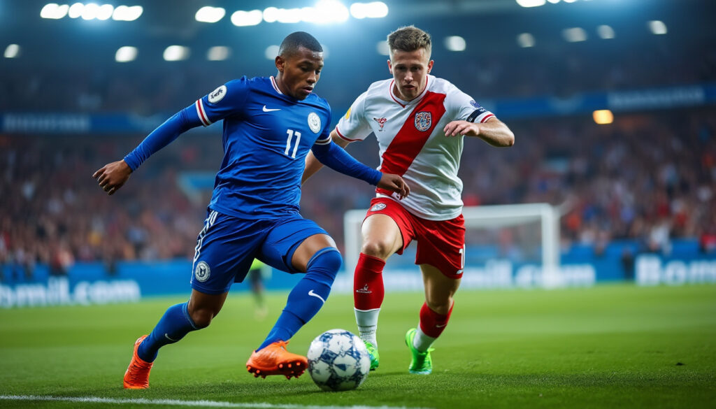 découvrez le duel passionnant entre mbappé et haaland, deux prodiges du football, qui s'affrontent dans une course effrénée pour devenir le meilleur buteur.
