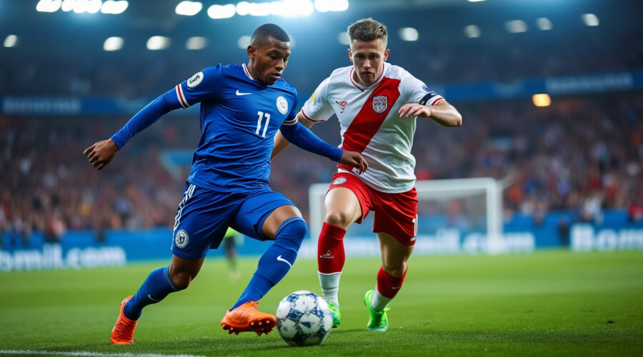 découvrez le duel passionnant entre mbappé et haaland, deux prodiges du football, qui s'affrontent dans une course effrénée pour devenir le meilleur buteur.