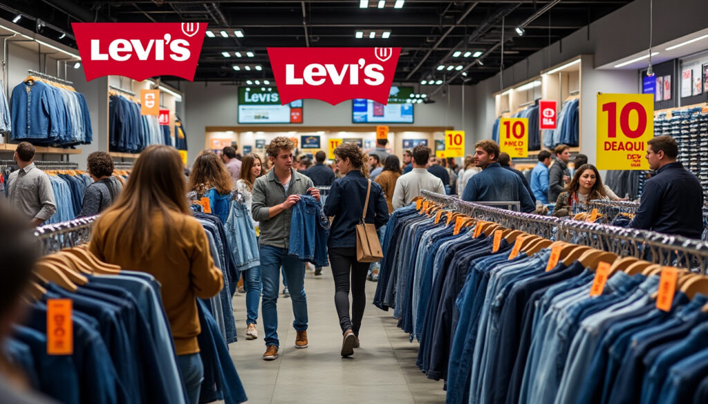 profitez du déstockage levi’s avec des offres exceptionnelles à prix cassés. ne manquez pas les meilleures remises pendant les soldes pour renouveler votre garde-robe à petit prix.