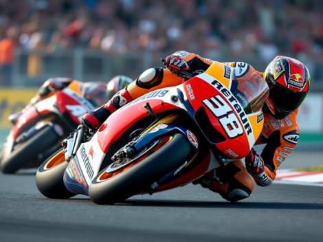 suivez marc marquez dans une lutte intense et passionnée pour conquérir à nouveau le titre mondial en motogp. revivez chaque virage et chaque dépassement dans cette bataille palpitante.