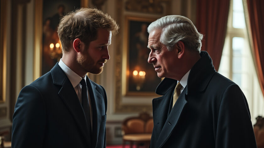 prince harry partage un moment intense et émouvant lors de sa visite à charles iii, racontant une situation embarrassante qui a marqué leur rencontre.