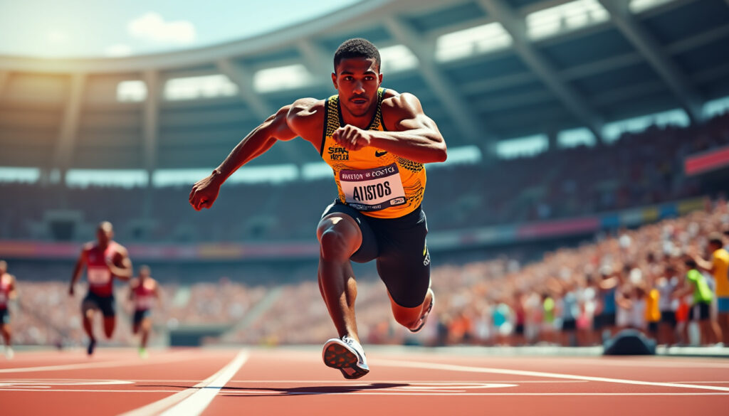 alison dos santos bat le record du monde du 400 m haies avec une performance exceptionnelle, marquant l'histoire de l'athlétisme.