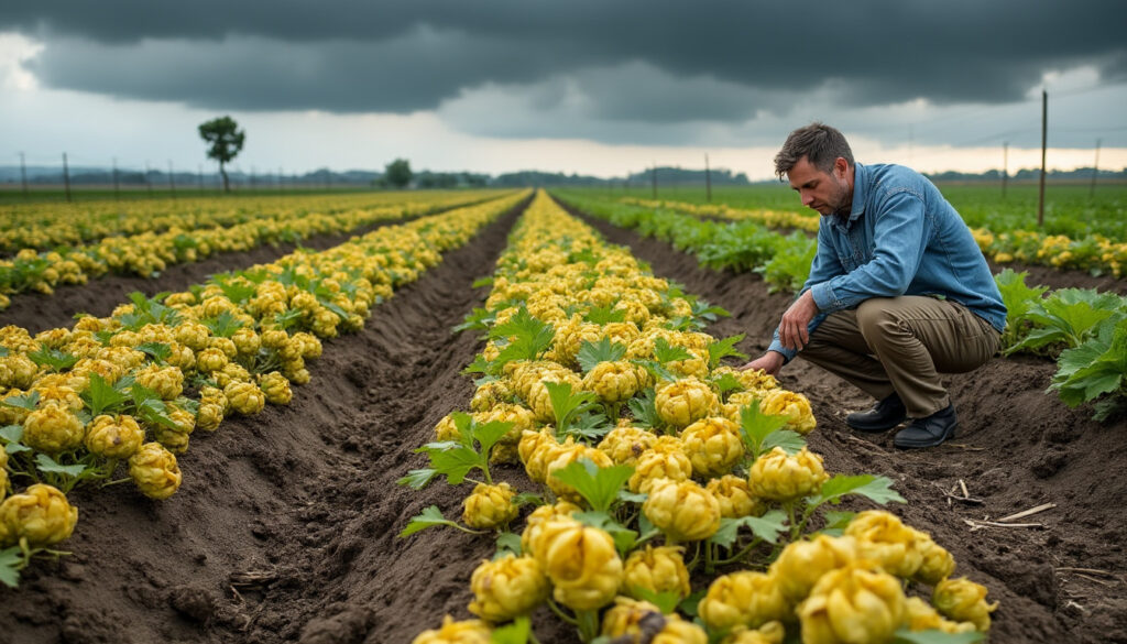 découvrez l'impact sévère de la crise majeure dans la production légumière, avec des pertes dramatiques allant de 15 % à la totalité des récoltes, et ses conséquences pour l'agriculture et l'approvisionnement.