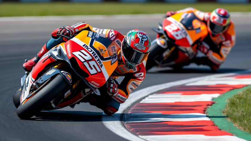 découvrez comment pedro acosta impressionne en motogp en lançant un tacle audacieux à son futur coéquipier marc marquez, le tout sans la moindre pression.