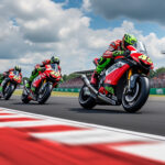 motogp à silverstone : aprilia domine avec un triplé exceptionnel, porté par une performance impeccable de fernandez. revivez les moments forts de cette course mémorable.
