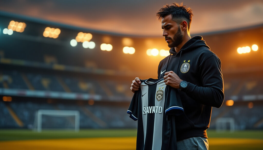 neymar annonce la fin de son partenariat de sponsoring avec le maillot du fc santos, marquant la fin d'une collaboration emblématique.