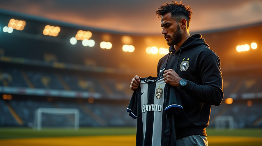 neymar annonce la fin de son partenariat de sponsoring avec le maillot du fc santos, marquant la fin d'une collaboration emblématique.