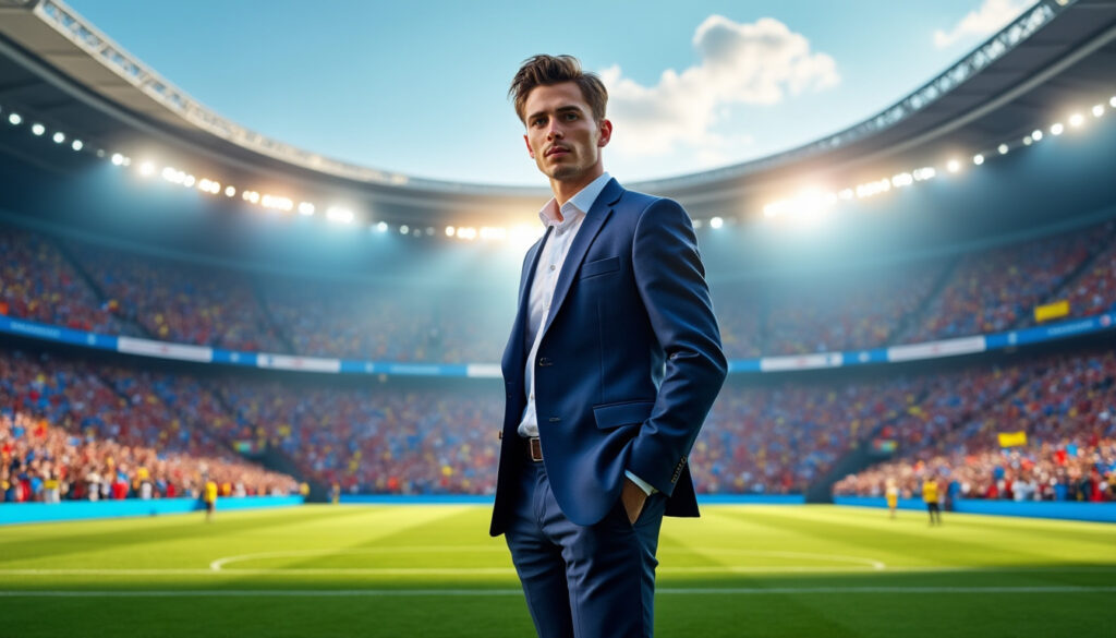 paul seixas, prodige français du football, est l'invité d'honneur pour lancer symboliquement le match, célébrant son talent exceptionnel et son impact dans le sport.