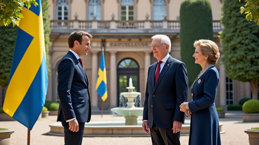 à stockholm, emmanuel macron invite les souverains suédois en france pour célébrer dix ans d'amitié franco-suédoise, renforçant ainsi les liens historiques entre les deux pays.