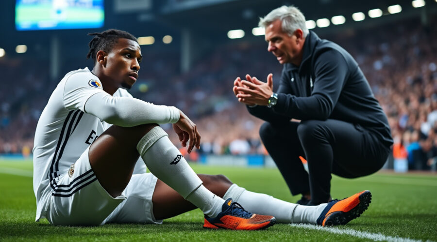 la blessure de kylian mbappé provoque la colère du real madrid. découvrez les réactions du club et les conséquences de ce coup dur.
