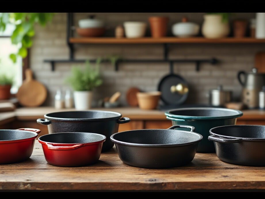 profitez des soldes exceptionnelles le creuset avec 5 cocottes en fonte de qualité presque vendues à prix coûtant. ne manquez pas cette occasion unique de cuisiner avec style et performance.