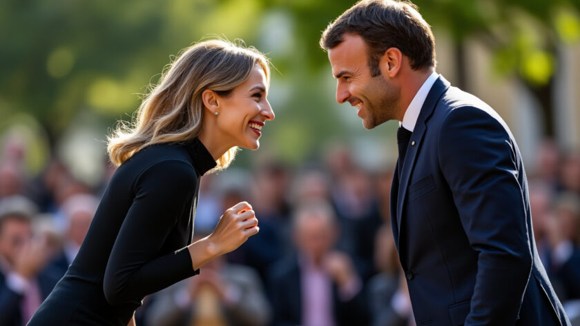découvrez comment catherine ringer a élégamment esquivé la bise au président emmanuel macron lors d'une rencontre mémorable.