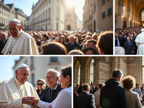 revivez en cinq images les moments marquants de la quatrième journée de visite du pape léon xiv en france, à metz.