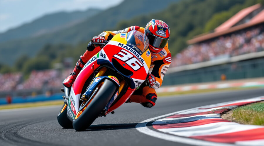 revivez la victoire spectaculaire de marc márquez au motogp de saint-marin, qui lui permet de prendre la tête du championnat et d'affirmer sa domination cette saison.