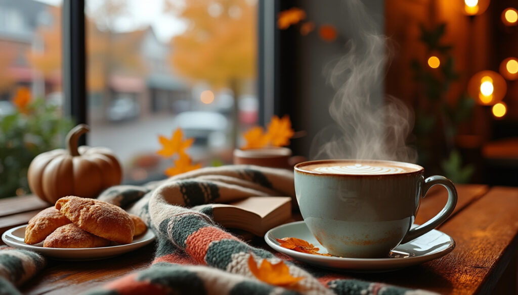 pumpkin spice latte, plaid douillet et gilmore girls : découvrez comment l’automne est devenu la saison du réconfort et des petits rituels cosy.