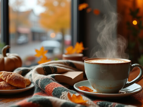pumpkin spice latte, plaid douillet et gilmore girls : découvrez comment l’automne est devenu la saison du réconfort et des petits rituels cosy.