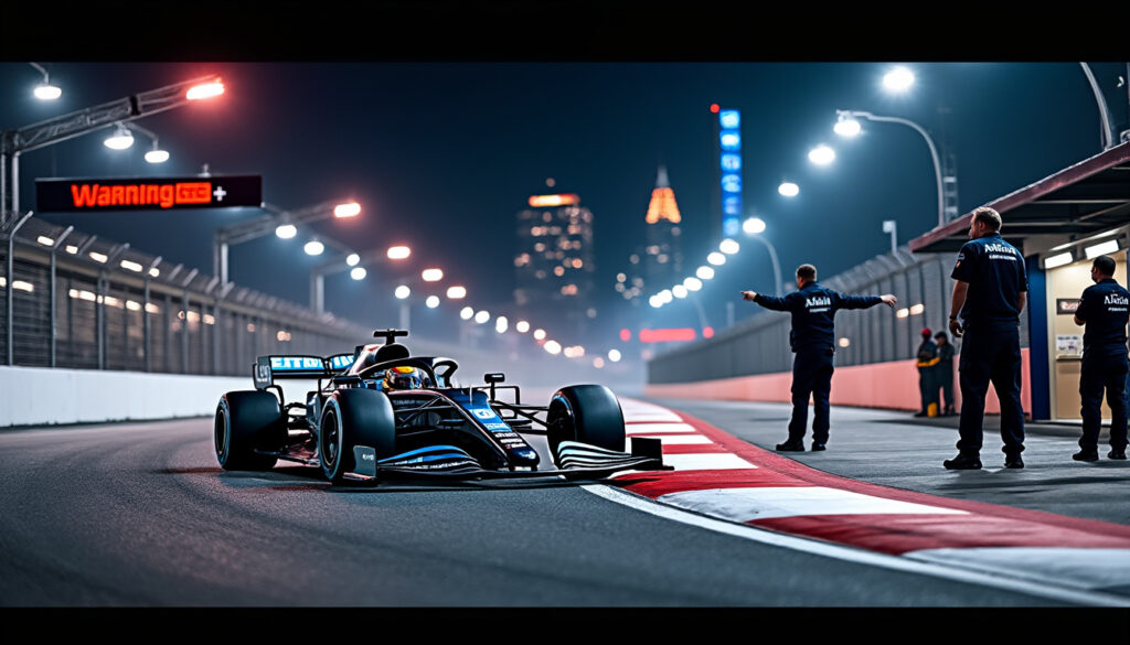 à singapour, pierre gasly est sanctionné en qualifications : son meilleur temps est annulé, un coup dur pour alpine avant le grand prix.