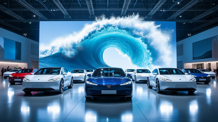 au mondial de l’auto, les marques chinoises multiplient les nouveautés et gagnent du terrain, suscitant la crainte d’un « tsunami » sur le marché européen.