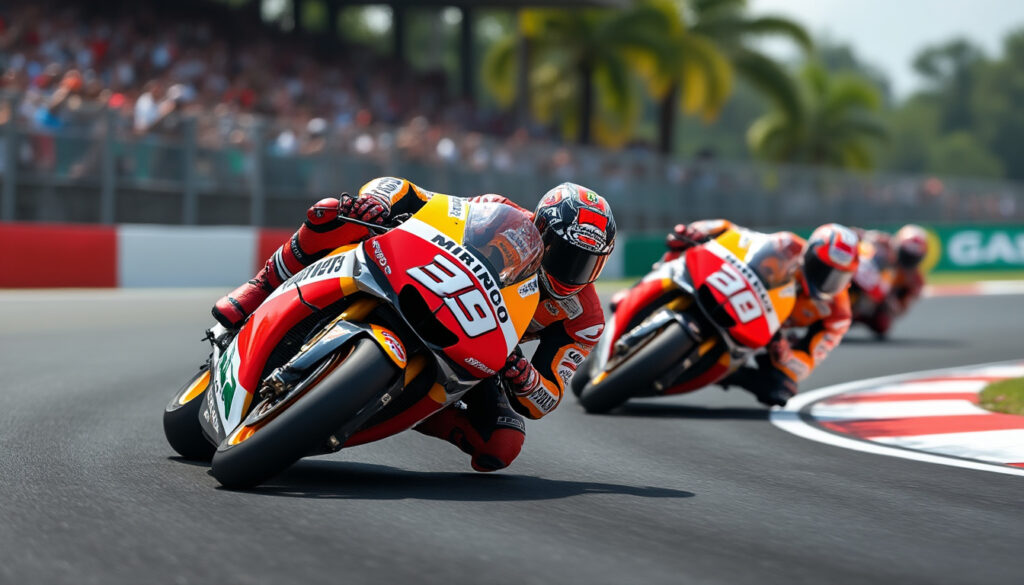 marco bezzecchi s’impose en indonésie. jorge martín et marc márquez restent au coude-à-coude dans une course au titre motogp toujours plus disputée.