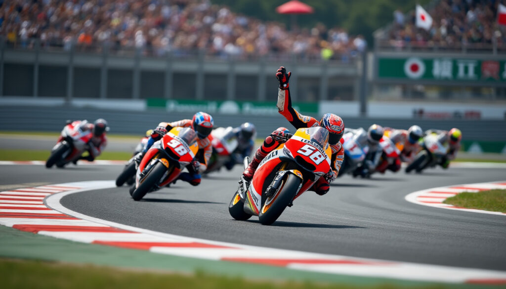 au gp du japon, marc márquez remporte la course sprint. les pilotes français inscrivent des points dans une course intense de motogp.