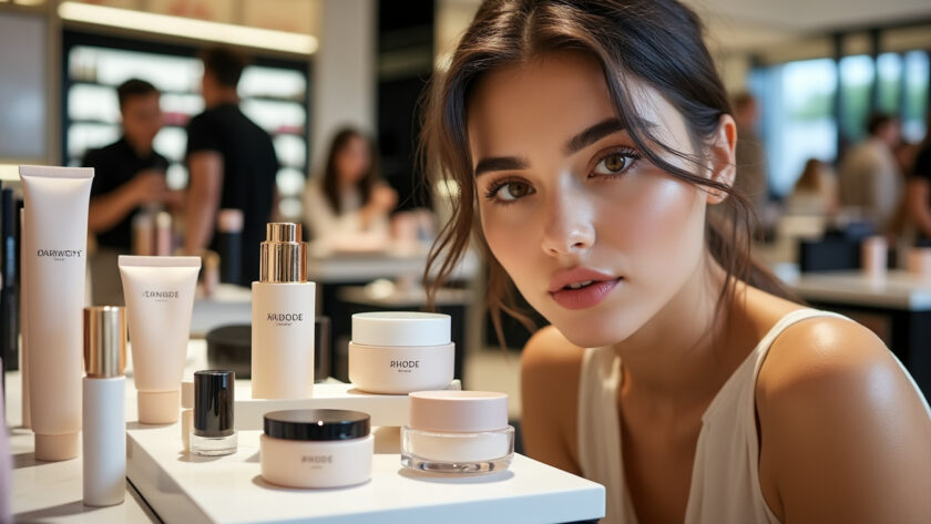 rhode, la marque beauté d’hailey bieber, arrive chez sephora. découvrez les essentiels skincare qui promettent de faire sensation.